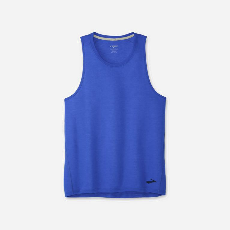 Brooks Distance Hombre Camiseta Sin Mangas - Azules (2514ISOCM)